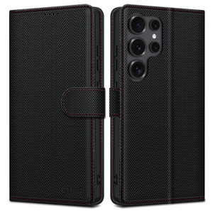 Etui TECH-PROTECT WALLET RS GALAXY S25 ULTRA BLACK/RED