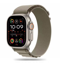 Pasek Tech-protect Nylon Pro Apple Watch 4 / 5 / 6 / 7 / 8 / 9 / Se / Ultra 1 / 2 (42 / 44 / 45 / 49 Mm) Titanium/olive