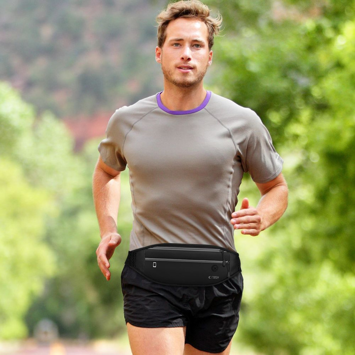 TECH-PROTECT M7 UNIVERSAL SPORT WAIST BAG BLACK
