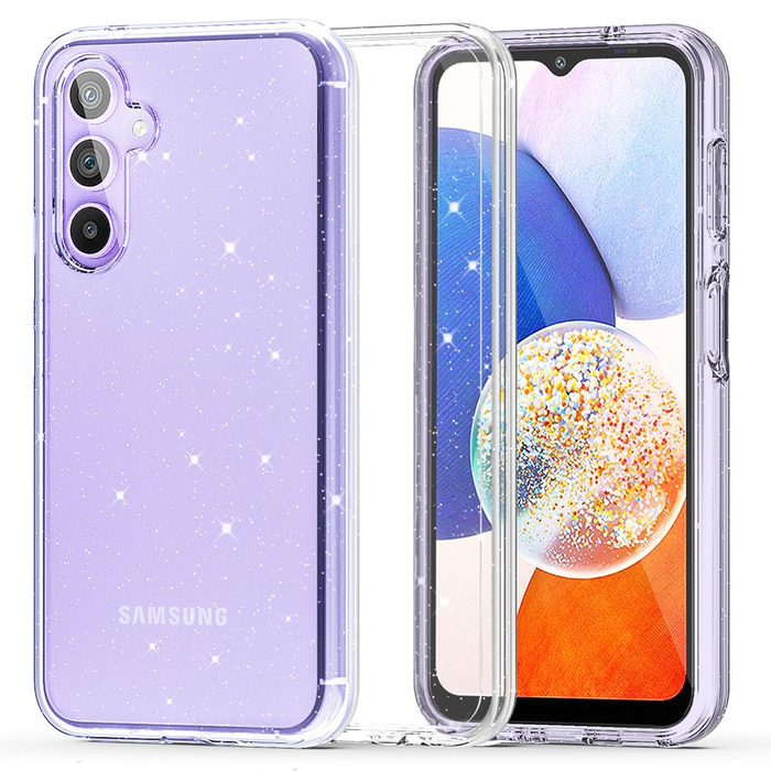 Etui Galaxy A14 5G Tech-protect Flexair Hybrid Glitter Case