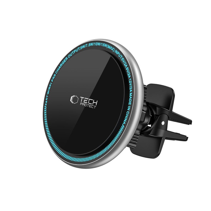 Uchwyt A2 Tech-Protect Magnetic Magsafe Vent Car Wireless Charger 15W czarny