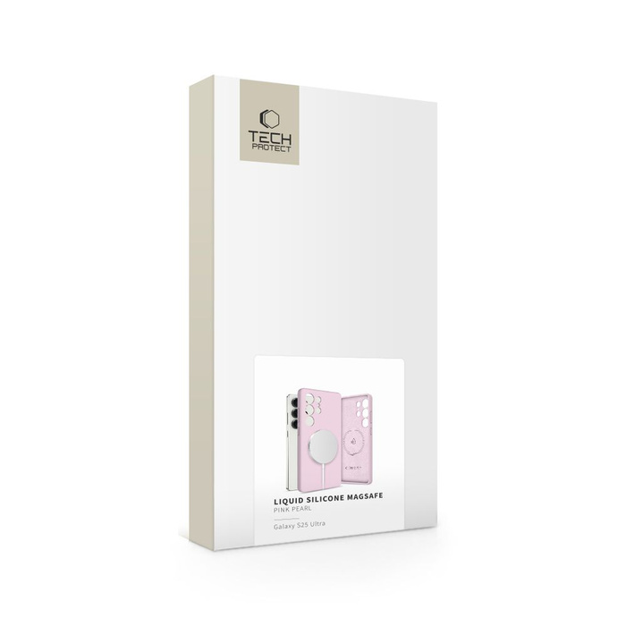 TECH-PROTECT LIQUID SILICONE MAGSAFE GALAXY S25 ULTRA PINK PEARL