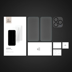 Szkło Hartowane iPhone 15 Pro Tech-protect Supreme Set Przezroczyste