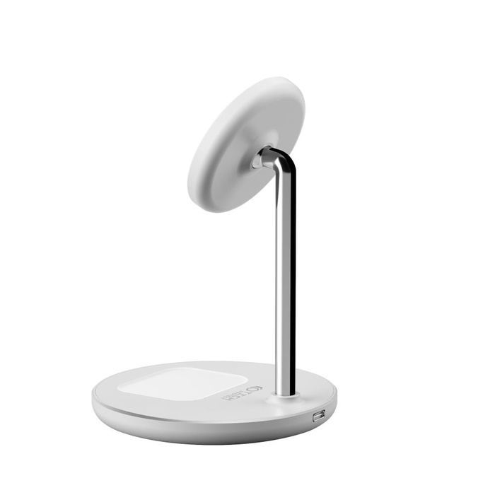 Ładowarka Qi15W-A21 Tech-Protect 2in1 Magnetic Magsafe Wireless Charger biała