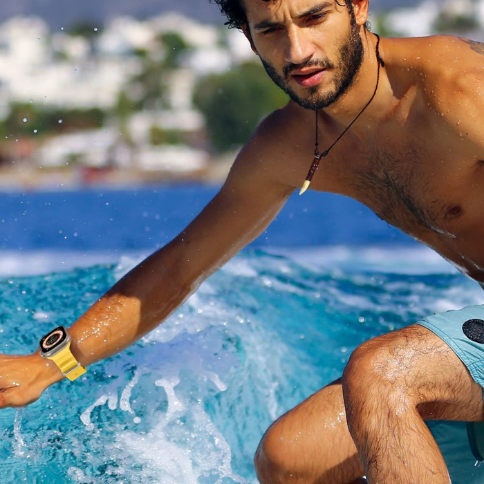 Pasek Apple Watch 4 / 5 / 6 / 7 / 8 / Se Tech-protect Iconband Pro Ultra (42 / 44 / 45 / 49 Mm) żółty