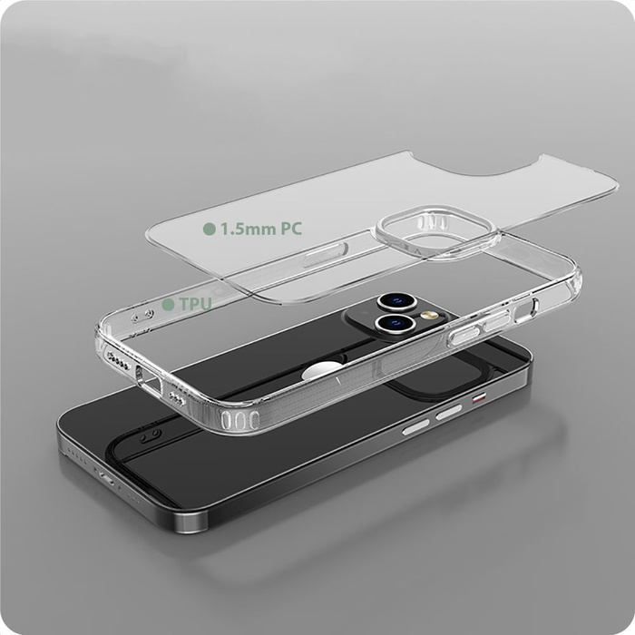 Etui iPhone 15 Pro Tech-protect Flexair Hybrid Clear Case przezroczyste