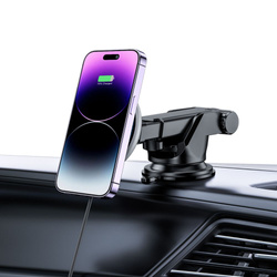 Uchwyt A2 Tech-Protect Magnetic Magsafe Dash Car Wireless Charger 15W Czarny
