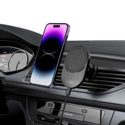 Uchwyt MM15W-V1 Tech-Protect Magnetic Magsafe Vent Car Mount Wireless Charger 15W czarny