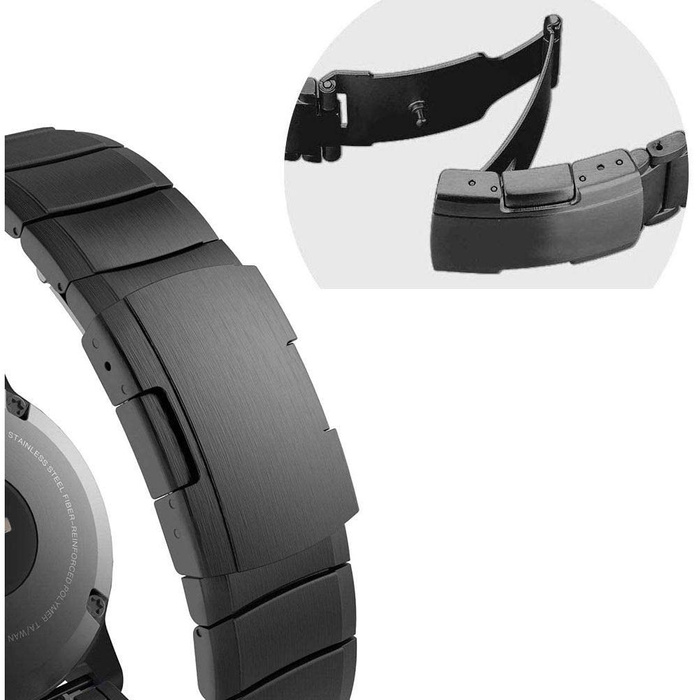 Pasek Garmin Fenix 5 TECH-PROTECT Steelband 22mm Czarny