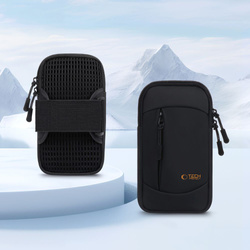 OPASKA NA RAMIĘ TECH-PROTECT M6 UNIWERSALNA SPORT ARMBAND BLACK/ORANGE