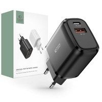 Ładowarka C20W Tech-Protect PD20W/QC3.0 2-Port Network Charger czarny