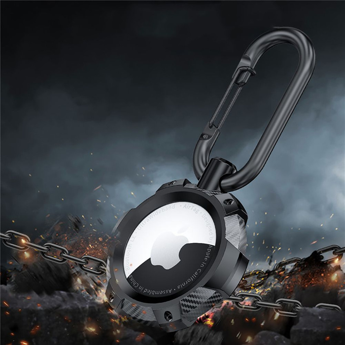 Etui Apple Airtag Tech-protect Tpucarbon Czarny