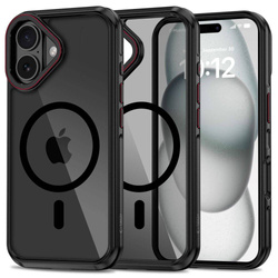 Etui Tech-protect Maghybrid Magsafe iPhone 16 Black/red