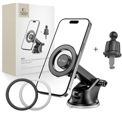 Uchwyt N51 Tech-Protect Magnetic Magsafe Dashboard & Vent Car Mount Czarny