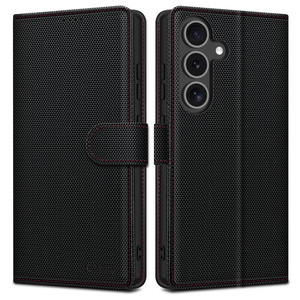 Etui TECH-PROTECT WALLET RS GALAXY S25 BLACK/RED