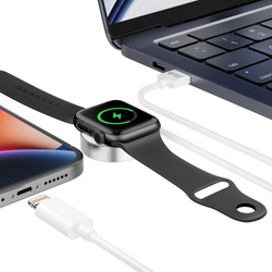 Kabel Lightning Apple Watch Tech-protect Ultraboost 2in1 Magnetic Charging Cable & Lightning 150cm biały