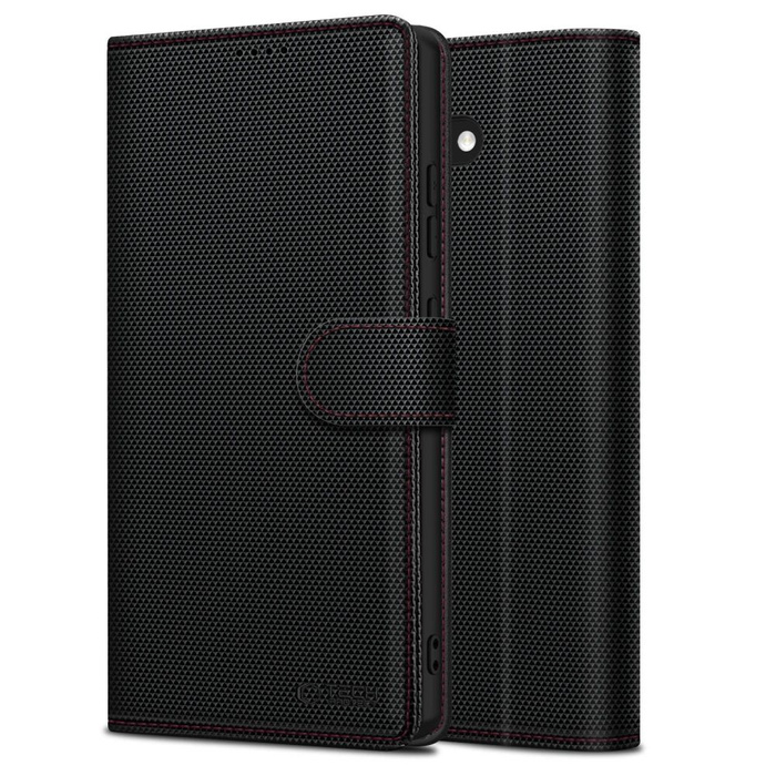 Etui TECH-PROTECT WALLET RS GALAXY S25 ULTRA BLACK/RED