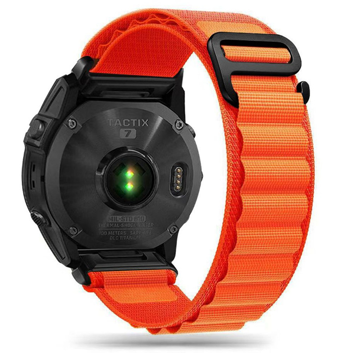 Pasek Garmin Fenix 3 / 5x / 3hr / 5x Plus / 6x / 6x Pro / 7x Tech-protect Nylon Pro pomarańczowy