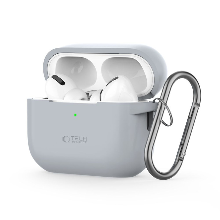 TECH-PROTECT SILICONE HOOK APPLE AIRPODS PRO 1 / 2 CRAYON GREY