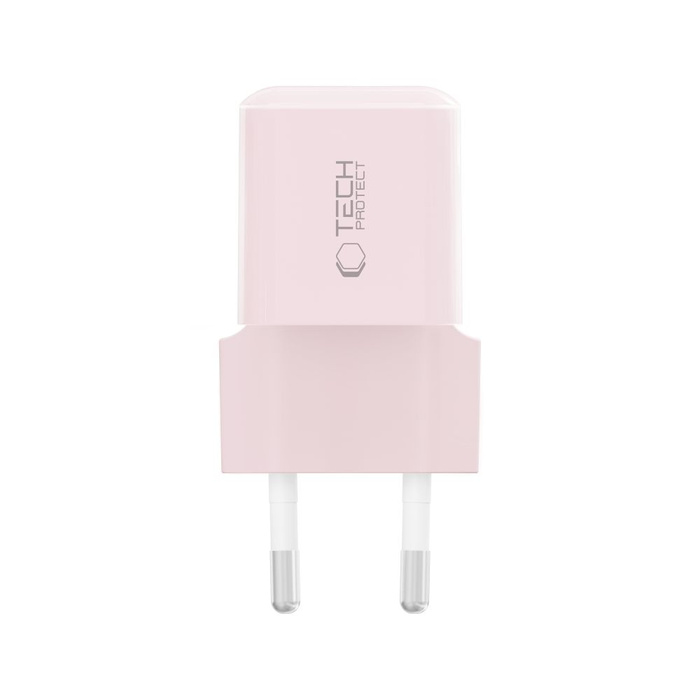 TECH-PROTECT NCM25 1-PORT NETWORK CHARGER PD 25W BABY PINK