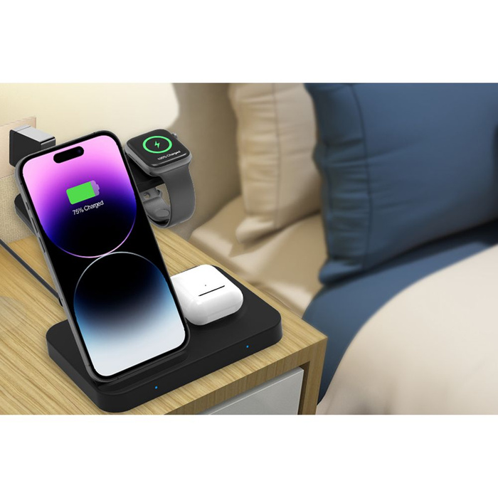 Ładowarka Indukcyjna A11 Tech-Protect 3 In1 Wireless Charger Czarny