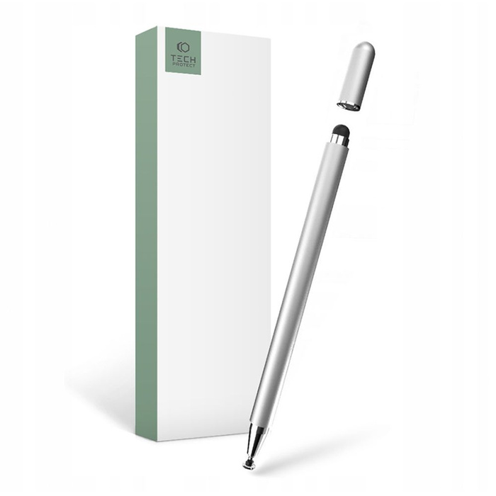 Rysik stylus pen TECH-PROTECT magnet srebrny