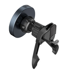 TECH-PROTECT MM15W-V5 MAGNETIC MAGSAFE STABLE VENT CAR MOUNT WIRELESS CHARGER 15W BLACK/BLACK