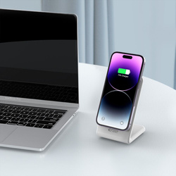 Ładowarka QI15W-A23 Tech-Protect Magnetic Magsafe Wireless Charger Biała