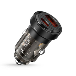 Ładowarka CC30W Tech-Protect PD30W/QC3.0 2-Port Car Charger Czarny