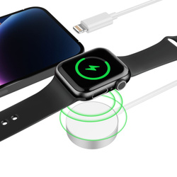 Kabel Lightning Apple Watch Tech-protect Ultraboost 2in1 Magnetic Charging Cable & Lightning 150cm biały