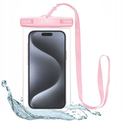 Etui Universal Tech-Protect Waterproof Case wodoodporne różowy