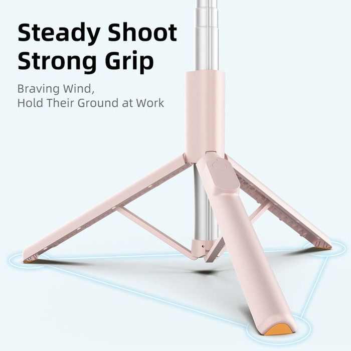 SELFIE STICK STATYW TECH-PROTECT BLUETOOTH RÓŻOWY L09S