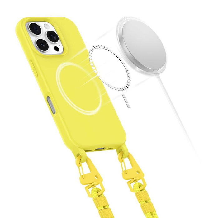 Etui TECH-PROTECT MAGNECKLACE MAGSAFE IPHONE 16 PRO MAX CANARY YELLOW