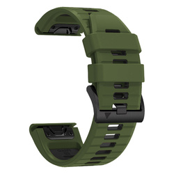 Pasek Garmin Fenix 3 / 5x / 3hr / 5x Plus / 6x / 6x Pro / 7x Tech-protect Iconband Pro wojskowy zielony/czarny