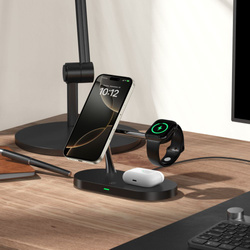 Ładowarka Indukcyjna A12 Tech-Protect 3 In1 Magnetic Magsafe Wireless Czarny