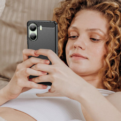 Etui Xiaomi Redmi 13C / Poco C65 Tech-protect Tpucarbon Case Czarny