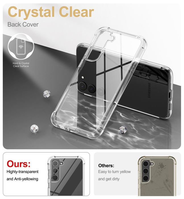 Etui Galaxy S23 Plus Tech-protect Kevlar Clear Case przezroczysty