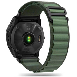 Pasek Garmin Fenix 5 / 6 / 6 Pro / 7 Tech-protect Nylon Pro Wojskowy Zielony