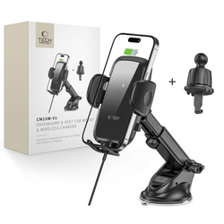 Uchwyt Cm15w-v1 Tech-Protect Dashboard & Vent Car Mount Wireless Charger 15w Czarny