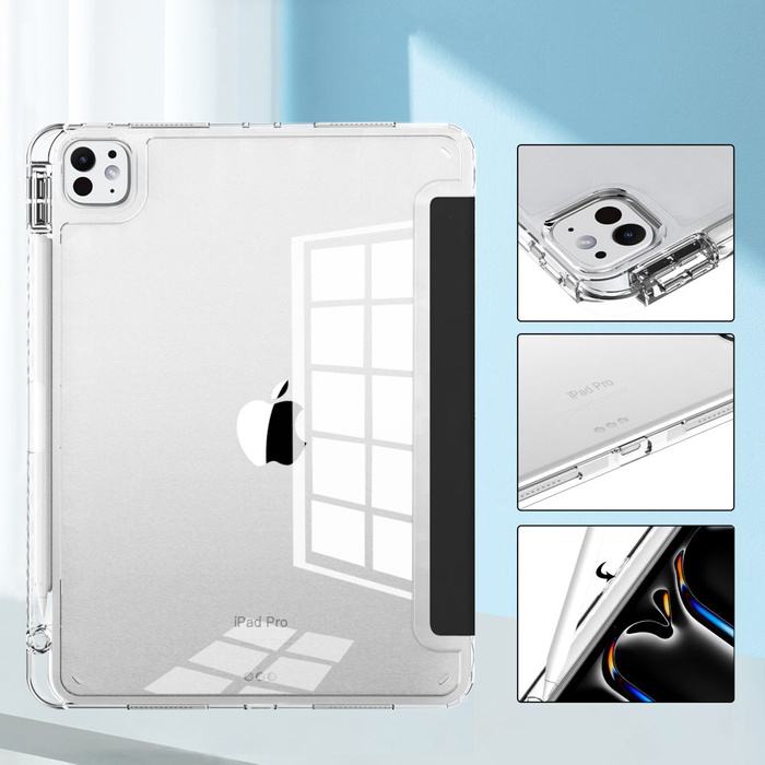 Etui Tech-protect Sc Pen Hybrid iPad Pro 13 7 / 2024 Black/clear Case