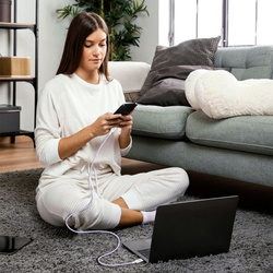 TECH-PROTECT ULTRABOOST LITE TYPE-C CABLE PD60W/3A 200CM MAUVE