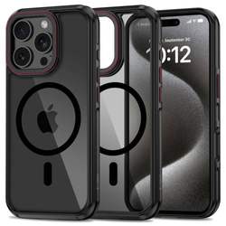 Etui Tech-protect Maghybrid Magsafe iPhone 16 Pro Max Black/red