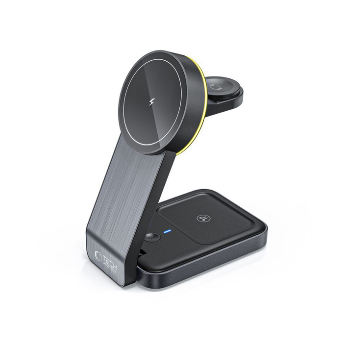 Bezprzewodowa ładowarka magnetyczna QI15W-A28 Tech-Protect 3in1 Magsafe czarna