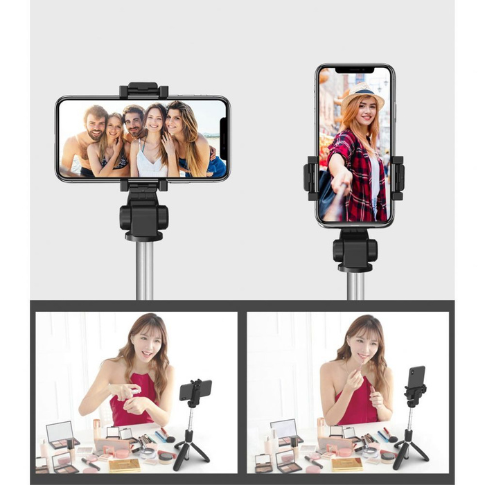 Kijek selfie L02S Tech-Protect Wireless Selfie Stick Tripod czarny