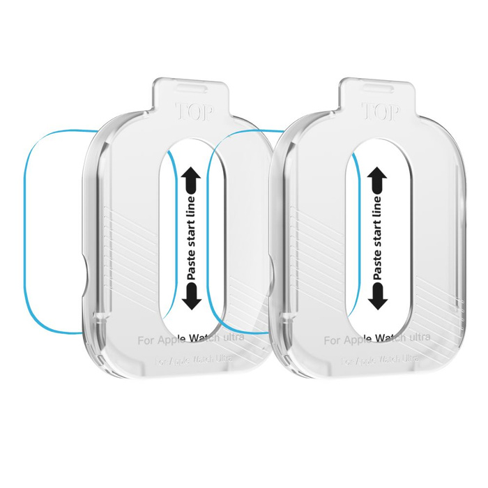 SZKŁO HARTOWANE TECH-PROTECT EASY SET+ 2-PACK APPLE WATCH ULTRA 1 / 2 (49 MM) CLEAR