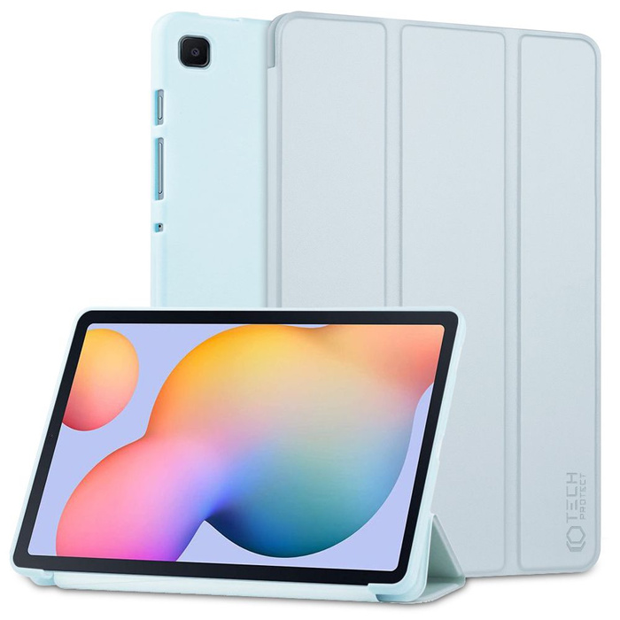 Etui Galaxy Tab S6 Lite 10.4 2020 / 2022 Tech-protect Smartcase Sky Blue na niebiesko