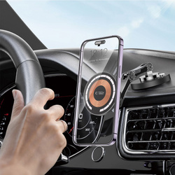 TECH-PROTECT MM15W-V8 MAGNETIC MAGSAFE DASHBOARD CAR MOUNT WIRELESS CHARGER 15W BLACK