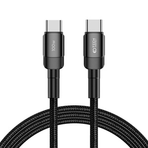 Cable USB-C Ultraboost Evo Tech-protect Pd100w/5a 200cm czarny