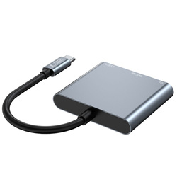 Adapter V1-HUB Tech-Protect 3in1 Grey szary
