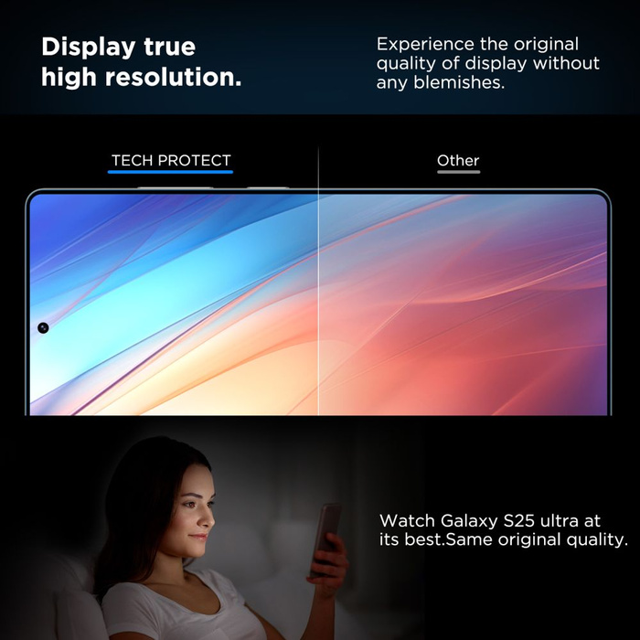 SZKŁO HARTOWANE TECH-PROTECT QUICK SET+ 2-PACK GALAXY S25 ULTRA CLEAR